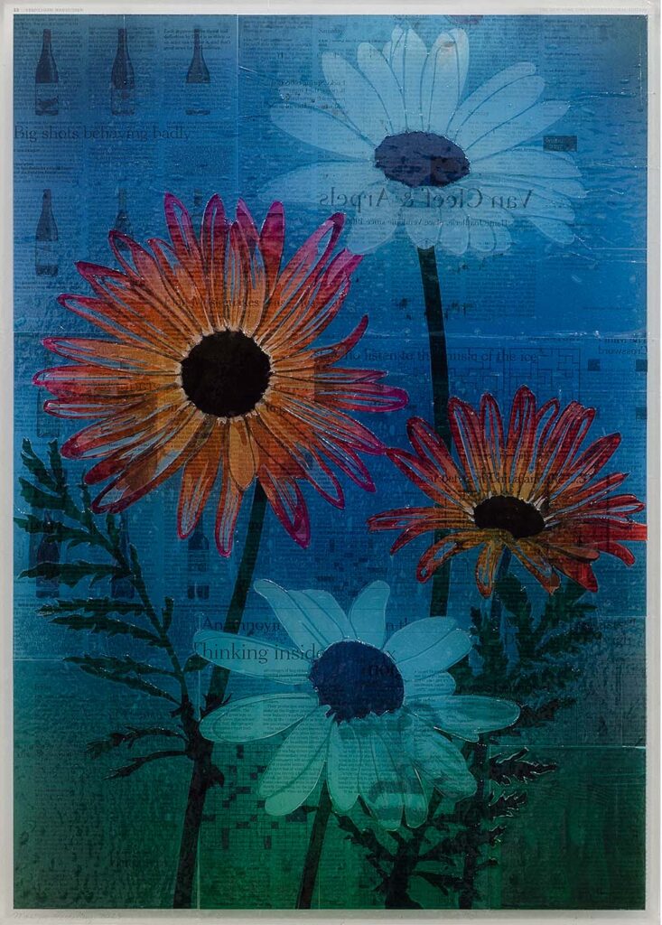 4 Flowers - Collage by Martijn Hesseling
