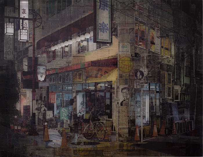 Asakusa 22-9-2012 Tokyo - Collage by Martijn Hesseling