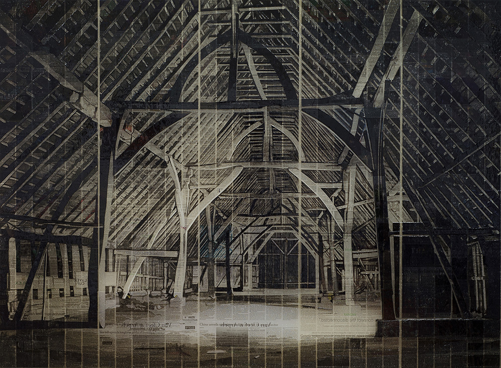 Barn - Collage by Martijn Hesseling