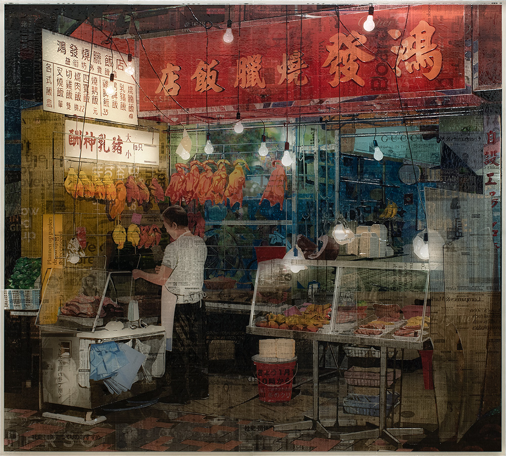 Bowrington Rd. Hong Kong - Collage By Martijn Hesseling