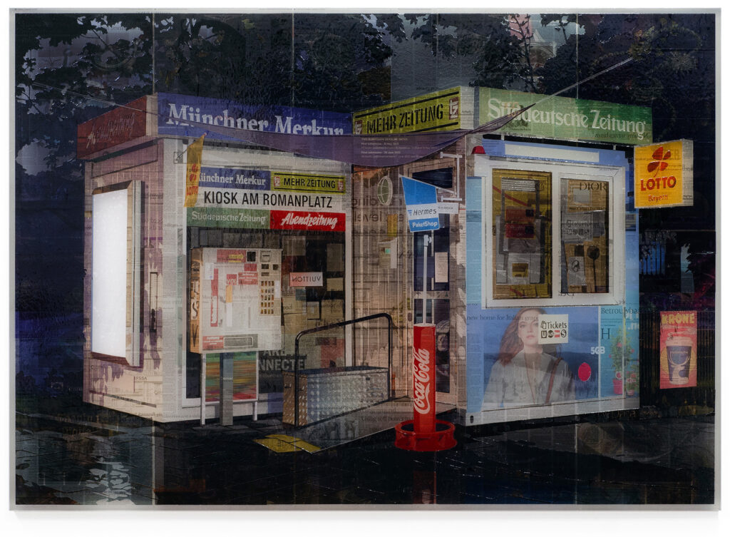 Kiosk am Romanplatz - Collage by Martijn Hesseling