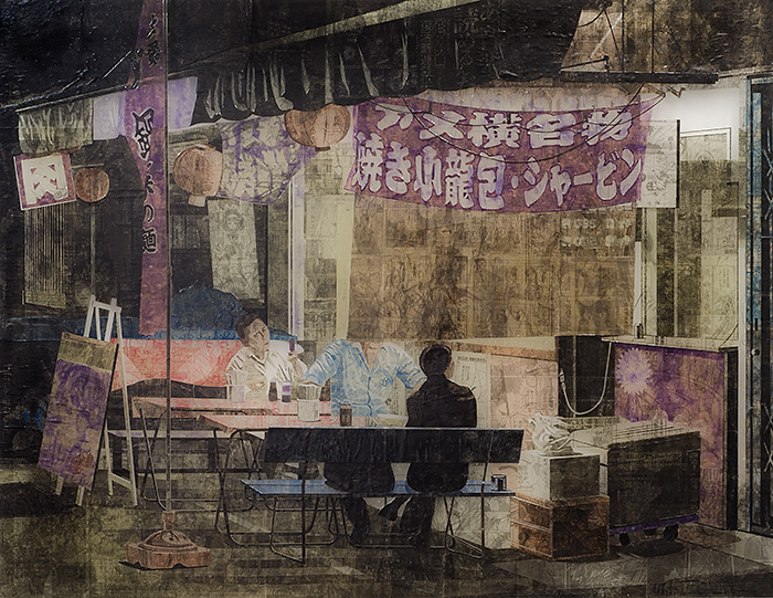 Okachimachi 14-9-2012 Tokyo - Collage by Martijn Hesseling